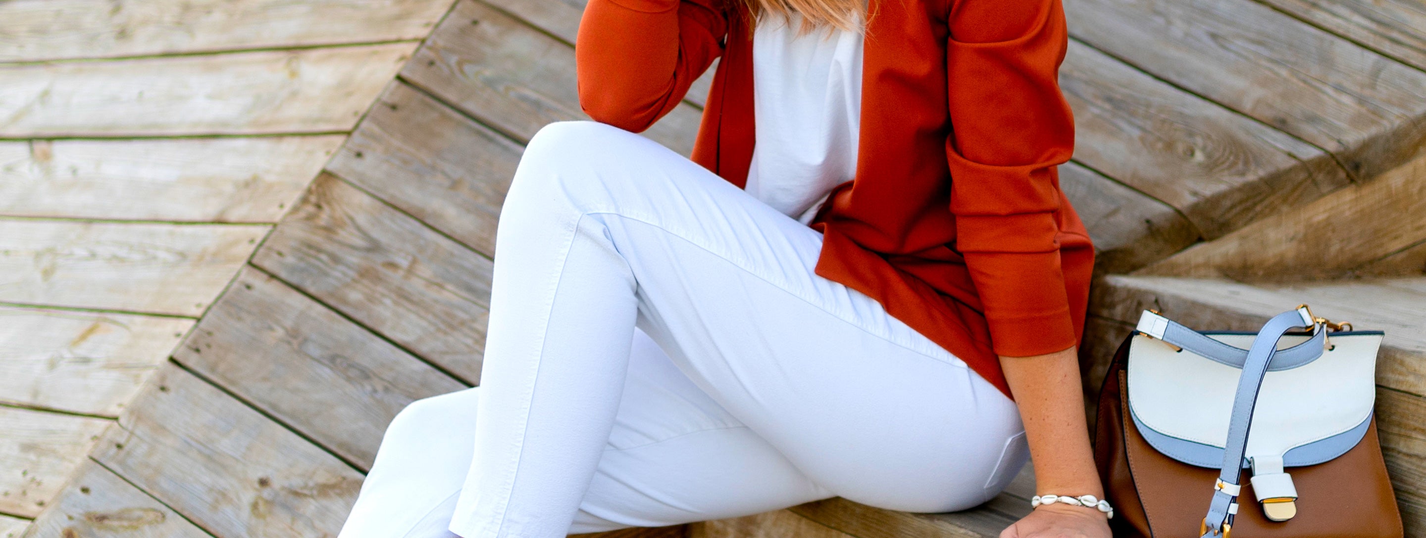How to Wear White Jeans in the Winter - The Girl from Panama