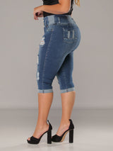 Sunrise Butt Lift Jean Capri 14175