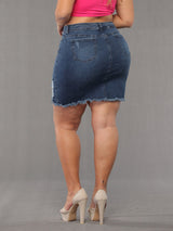 Isabella Butt Lift Jean Skirt 14185