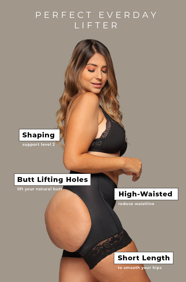 The Shape Guide Beige Butt Lifter Bum Bra Shorts
