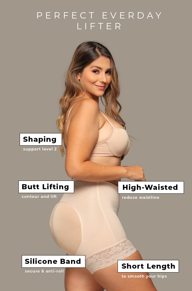 Equilibrium Booty Boosting Butt Lifter Shapewear Shorts –