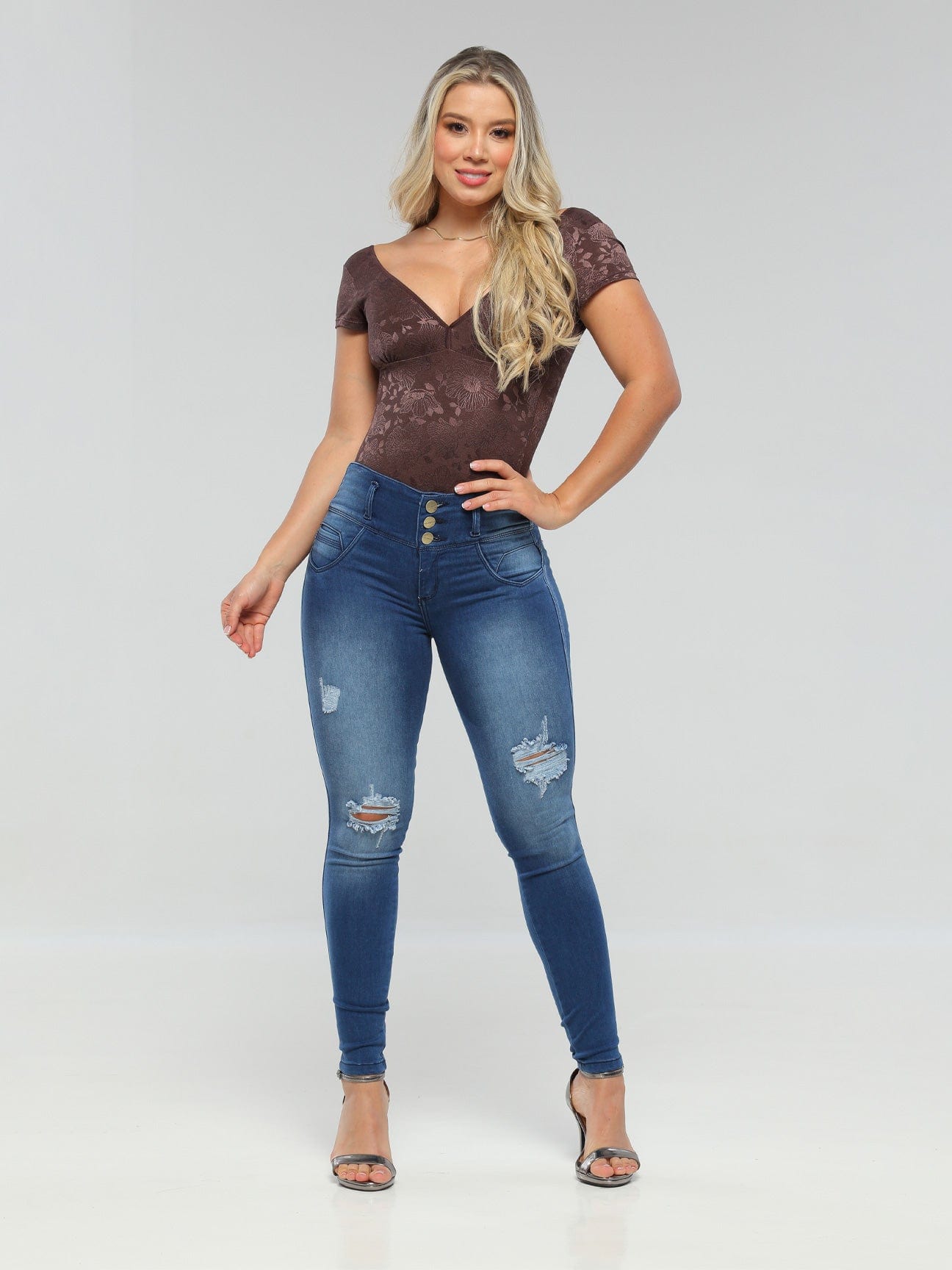 Colombian Jeans Blue - push up - Blue - Amatista Jeans