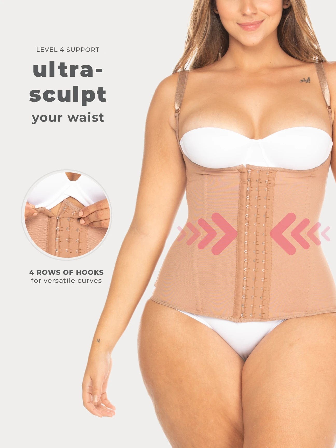 Ultra-Sculpt Waist Trainer Vest with Hooks NS173