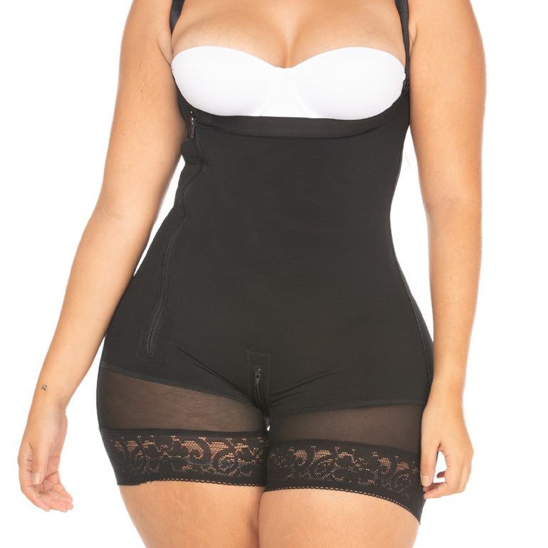 Hourglass High Compression Thong Bodysuit W/Hooks & ZIppers NS018 -  ShopperBoard