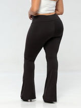 Leggings acampanados de levantamiento de glúteos empoderados con control de barriga 1288