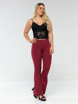 Leggings acampanados de levantamiento de glúteos empoderados con control de barriga 1288