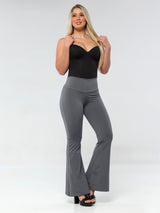 Leggings acampanados de levantamiento de glúteos empoderados con control de barriga 1288