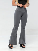 Leggings acampanados de levantamiento de glúteos empoderados con control de barriga 1288