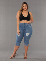 Sugar Butt Lift Jean Capri 14187