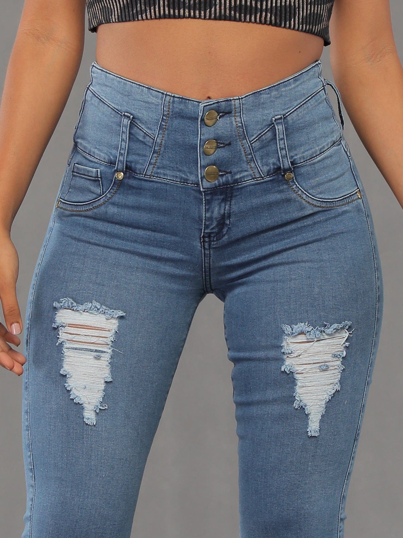 Sugar Butt Lift Jean Capri 14187