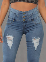 Sugar Butt Lift Jean Capri 14187