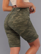 Soldier Girl Butt Lift Jean Bermuda Shorts 14216