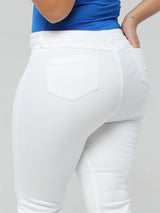 White Christmas Butt Lift Jeans 14233