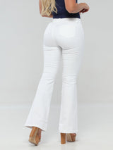 White Christmas Butt Lift Jeans 14233