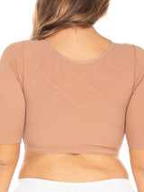 Back view of the high compression long sleeved bra.