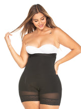 Full view of a black daily use low back faja.